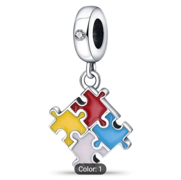 Charm de Rompecabezas Multicolor