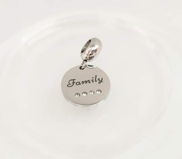 Charm "Family" con Cristales Incrustados