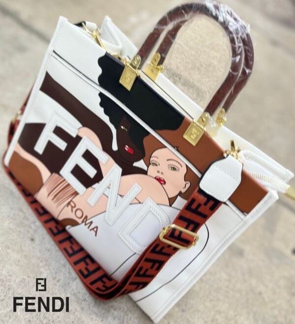 FEst-0001 Bolso Fendi con Estampado Artístico