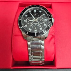 INVH-0027 Reloj Invicta con Pulsera de Acero Inoxidable y Esfera Negra