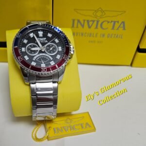INVH-0029 Reloj Invicta con Pulsera de Acero Inoxidable y Bisel Bicolor