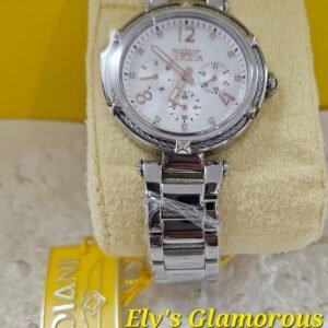 INVH0010 Reloj Invicta con Pulsera Metálica Plateada y Esfera Multifunción