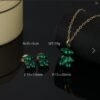 Set de collar y Aretes Dijes de Osito