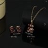 Set de collar y Aretes Dijes de Osito