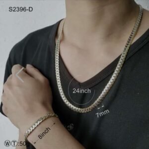 Conjunto pulsera cadena acero Inoxidable